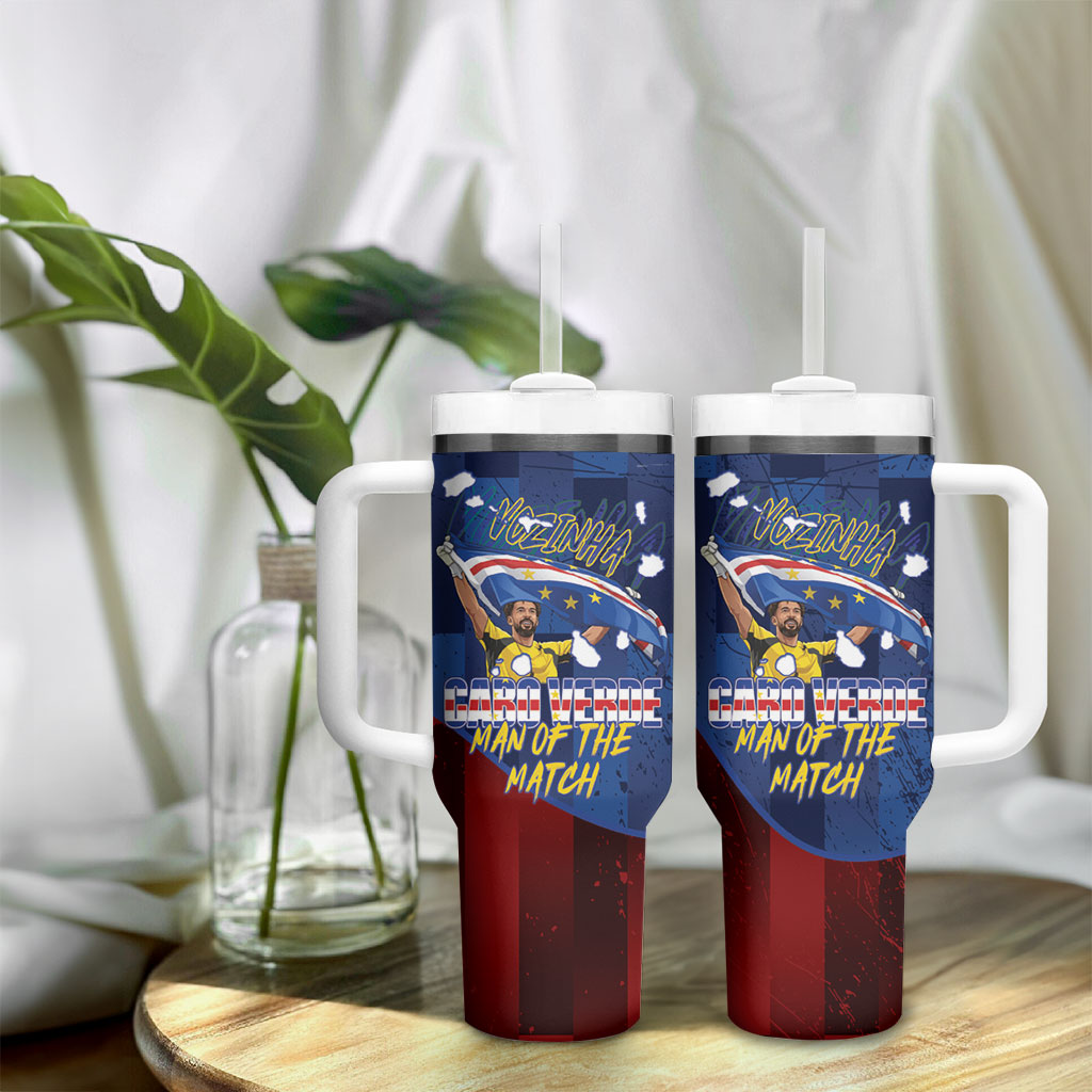 Vozinha Cabo Verde Football Tumbler With Handle Tubaroes Azuis Man Of The Match
