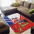 Personalized Chile Independence Day Area Rug Chilean Coat Of Arms Copihue Flag Style - Wonder Print Shop