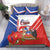 Personalized Chile Independence Day Bedding Set Chilean Coat Of Arms Copihue Flag Style - Wonder Print Shop