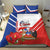 Personalized Chile Independence Day Bedding Set Chilean Coat Of Arms Copihue Flag Style - Wonder Print Shop
