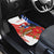Personalized Chile Independence Day Car Mats Chilean Coat Of Arms Copihue Flag Style - Wonder Print Shop