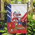 Personalized Chile Independence Day Garden Flag Chilean Coat Of Arms Copihue Flag Style - Wonder Print Shop