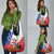 Personalized Chile Independence Day Grocery Bag Chilean Coat Of Arms Copihue Flag Style