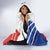 Personalized Chile Independence Day Hooded Blanket Chilean Coat Of Arms Copihue Flag Style
