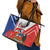 Personalized Chile Independence Day Leather Tote Bag Chilean Coat Of Arms Copihue Flag Style - Wonder Print Shop