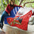 Personalized Chile Independence Day Quilt Chilean Coat Of Arms Copihue Flag Style - Wonder Print Shop