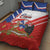 Personalized Chile Independence Day Quilt Bed Set Chilean Coat Of Arms Copihue Flag Style - Wonder Print Shop