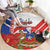 Personalized Chile Independence Day Round Carpet Chilean Coat Of Arms Copihue Flag Style