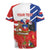Personalized Chile Independence Day Rugby Jersey Chilean Coat Of Arms Copihue Flag Style - Wonder Print Shop