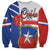 Personalized Chile Independence Day Sweatshirt Chilean Coat Of Arms Copihue Flag Style - Wonder Print Shop
