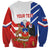 Personalized Chile Independence Day Sweatshirt Chilean Coat Of Arms Copihue Flag Style - Wonder Print Shop