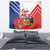Personalized Chile Independence Day Tapestry Chilean Coat Of Arms Copihue Flag Style - Wonder Print Shop