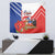 Personalized Chile Independence Day Tapestry Chilean Coat Of Arms Copihue Flag Style - Wonder Print Shop