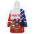 Personalized Chile Independence Day Wearable Blanket Hoodie Chilean Coat Of Arms Copihue Flag Style - Wonder Print Shop
