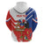 Personalized Chile Independence Day Zip Hoodie Chilean Coat Of Arms Copihue Flag Style - Wonder Print Shop