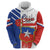 Personalized Chile Independence Day Zip Hoodie Chilean Coat Of Arms Copihue Flag Style - Wonder Print Shop