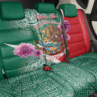 Personalized Mexico Independence Day Back Car Seat Cover 16 De Septiembre Mexican Aztec - Wonder Print Shop