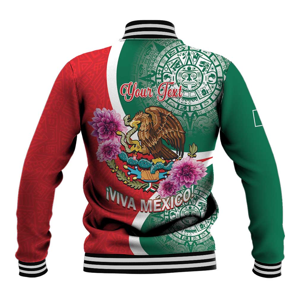 Personalized Mexico Independence Day Baseball Jacket 16 De Septiembre Mexican Aztec - Wonder Print Shop