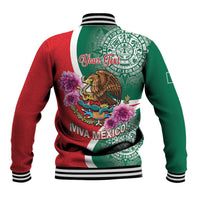 Personalized Mexico Independence Day Baseball Jacket 16 De Septiembre Mexican Aztec - Wonder Print Shop