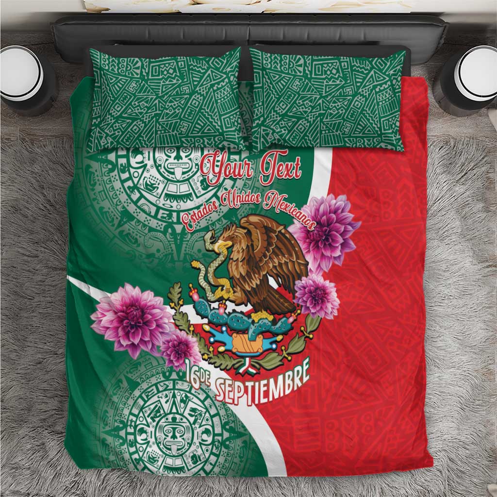Personalized Mexico Independence Day Bedding Set 16 De Septiembre Mexican Aztec - Wonder Print Shop