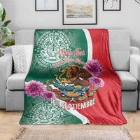 Personalized Mexico Independence Day Blanket 16 De Septiembre Mexican Aztec