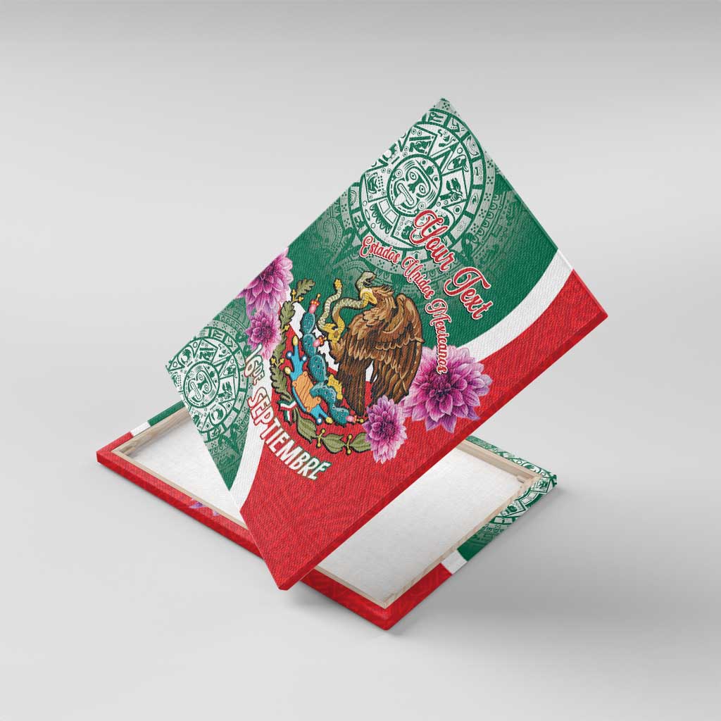 Personalized Mexico Independence Day Canvas Wall Art 16 De Septiembre Mexican Aztec - Wonder Print Shop