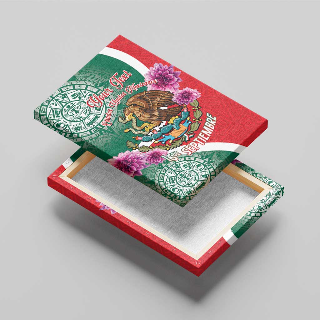 Personalized Mexico Independence Day Canvas Wall Art 16 De Septiembre Mexican Aztec - Wonder Print Shop