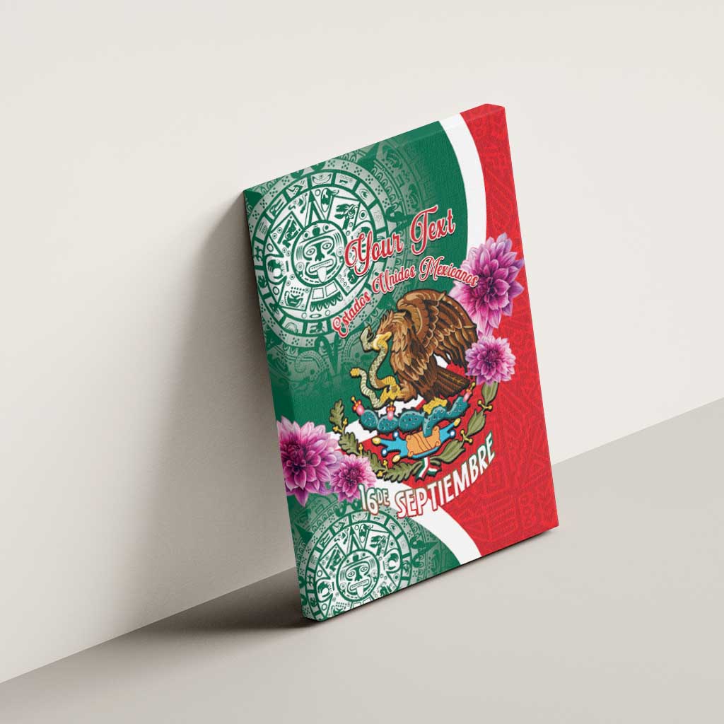 Personalized Mexico Independence Day Canvas Wall Art 16 De Septiembre Mexican Aztec - Wonder Print Shop