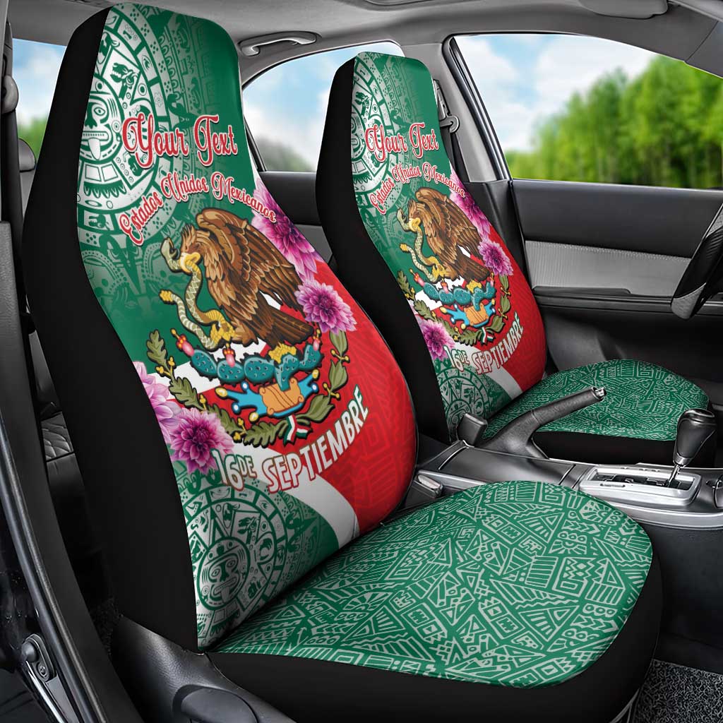 Personalized Mexico Independence Day Car Seat Cover 16 De Septiembre Mexican Aztec - Wonder Print Shop