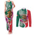 Personalized Mexico Independence Day Couples Matching Tank Maxi Dress and Long Sleeve Button Shirt 16 De Septiembre Mexican Aztec - Wonder Print Shop