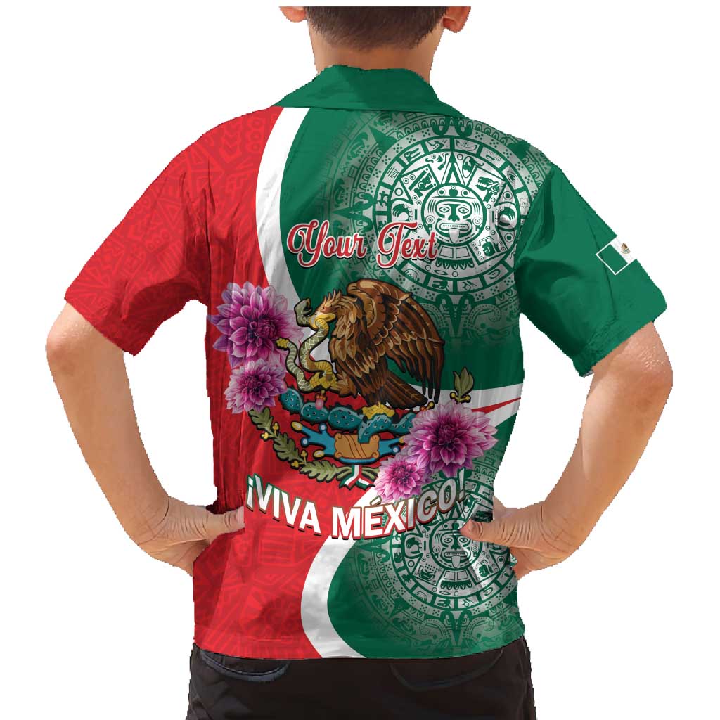 Personalized Mexico Independence Day Family Matching Mermaid Dress and Hawaiian Shirt 16 De Septiembre Mexican Aztec - Wonder Print Shop