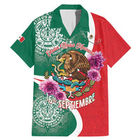 Personalized Mexico Independence Day Family Matching Mermaid Dress and Hawaiian Shirt 16 De Septiembre Mexican Aztec - Wonder Print Shop