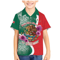 Personalized Mexico Independence Day Family Matching Mermaid Dress and Hawaiian Shirt 16 De Septiembre Mexican Aztec - Wonder Print Shop