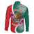 Personalized Mexico Independence Day Family Matching Off The Shoulder Long Sleeve Dress and Hawaiian Shirt 16 De Septiembre Mexican Aztec - Wonder Print Shop