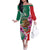 Personalized Mexico Independence Day Family Matching Off The Shoulder Long Sleeve Dress and Hawaiian Shirt 16 De Septiembre Mexican Aztec - Wonder Print Shop