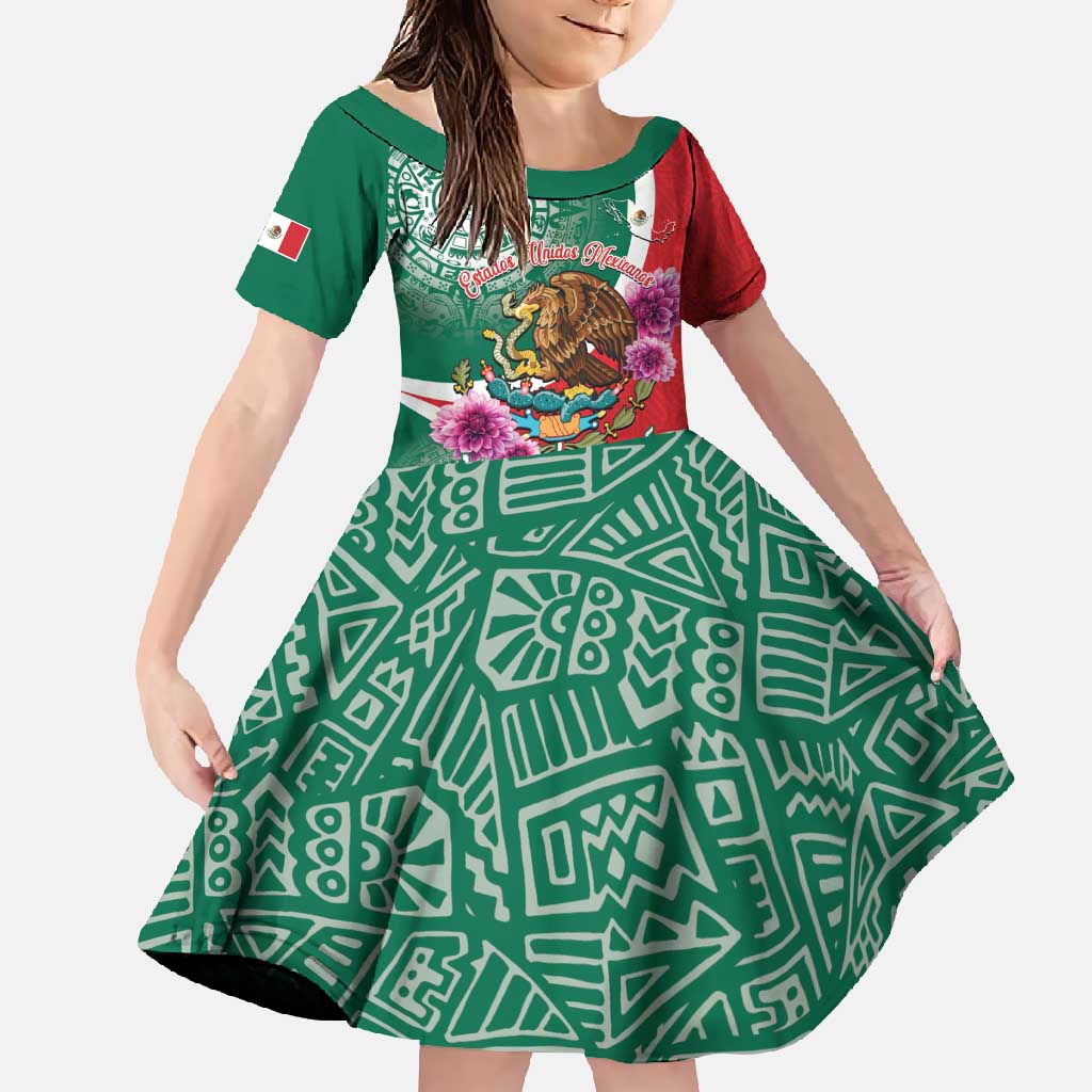 Personalized Mexico Independence Day Family Matching Tank Maxi Dress and Hawaiian Shirt 16 De Septiembre Mexican Aztec - Wonder Print Shop