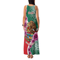 Personalized Mexico Independence Day Family Matching Tank Maxi Dress and Hawaiian Shirt 16 De Septiembre Mexican Aztec - Wonder Print Shop