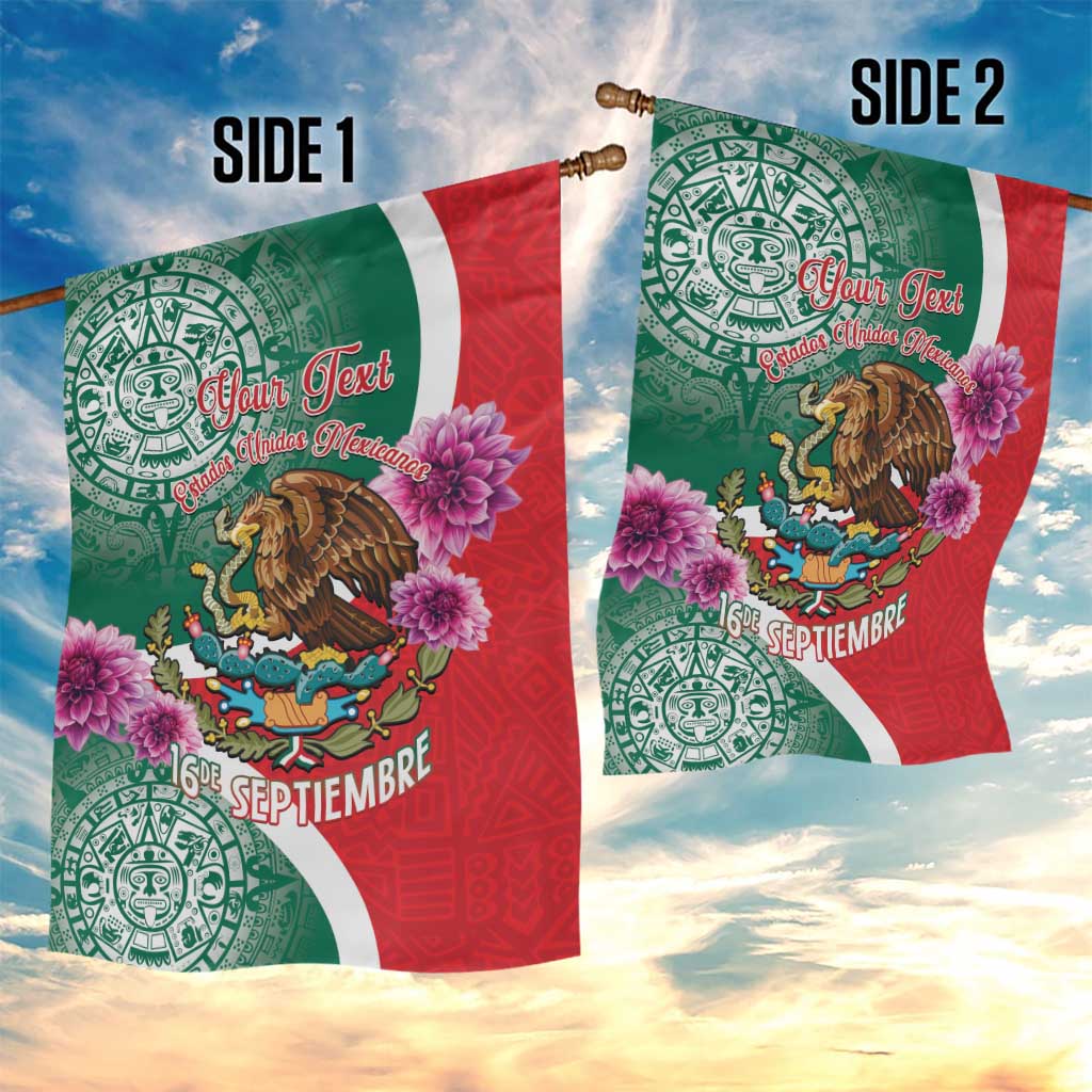 Personalized Mexico Independence Day Garden Flag 16 De Septiembre Mexican Aztec - Wonder Print Shop