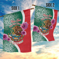 Personalized Mexico Independence Day Garden Flag 16 De Septiembre Mexican Aztec - Wonder Print Shop