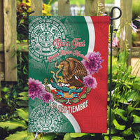 Personalized Mexico Independence Day Garden Flag 16 De Septiembre Mexican Aztec - Wonder Print Shop