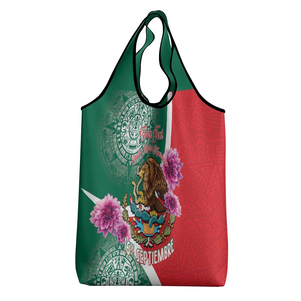 Personalized Mexico Independence Day Grocery Bag 16 De Septiembre Mexican Aztec