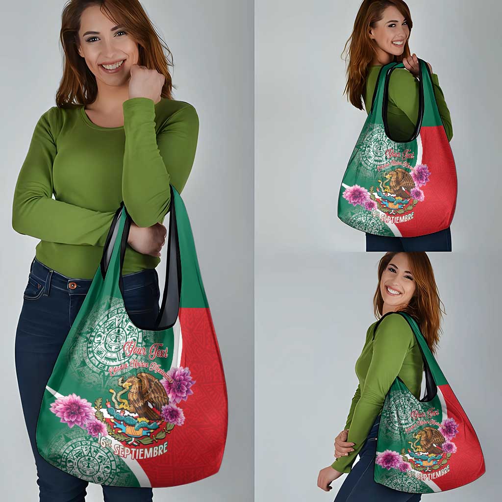 Personalized Mexico Independence Day Grocery Bag 16 De Septiembre Mexican Aztec
