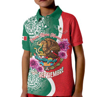 Personalized Mexico Independence Day Kid Polo Shirt 16 De Septiembre Mexican Aztec - Wonder Print Shop