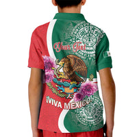 Personalized Mexico Independence Day Kid Polo Shirt 16 De Septiembre Mexican Aztec - Wonder Print Shop