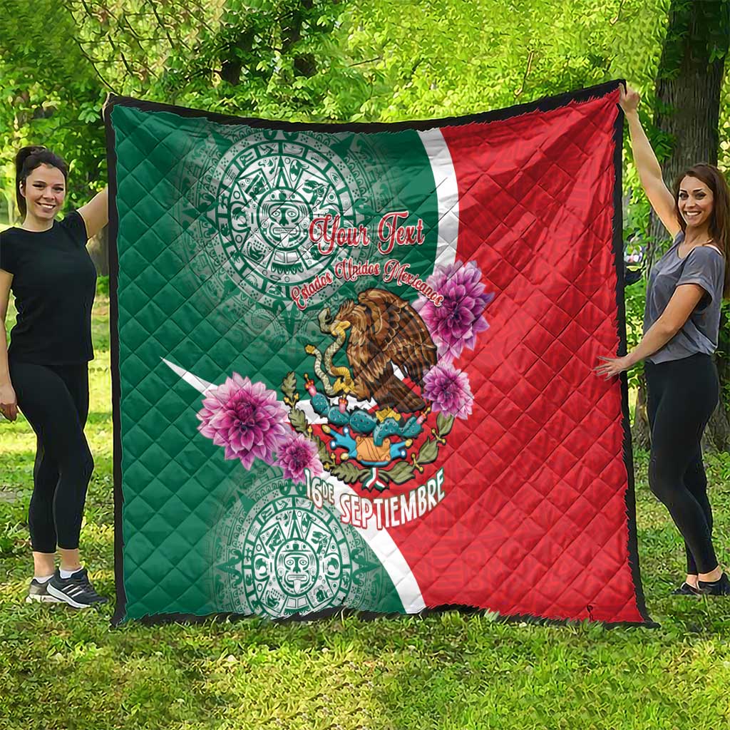 Personalized Mexico Independence Day Quilt 16 De Septiembre Mexican Aztec - Wonder Print Shop