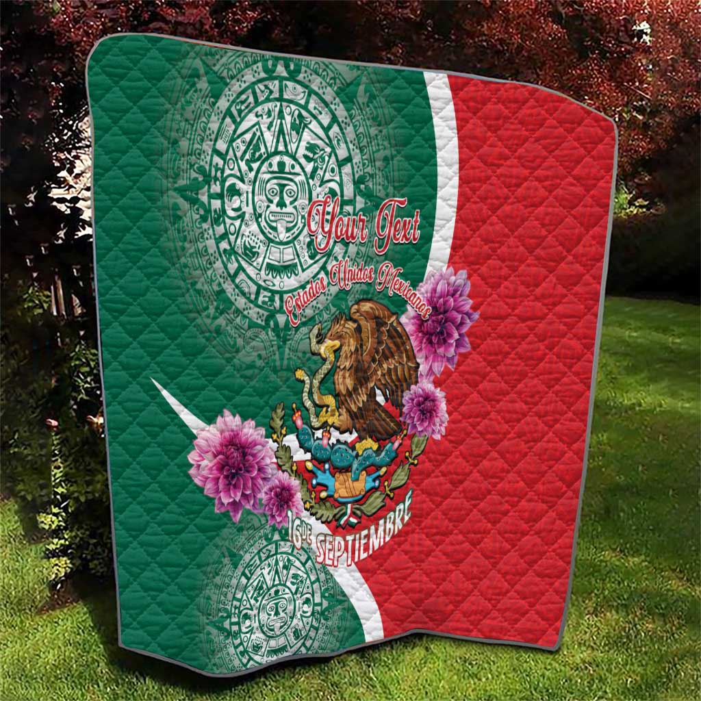 Personalized Mexico Independence Day Quilt 16 De Septiembre Mexican Aztec - Wonder Print Shop