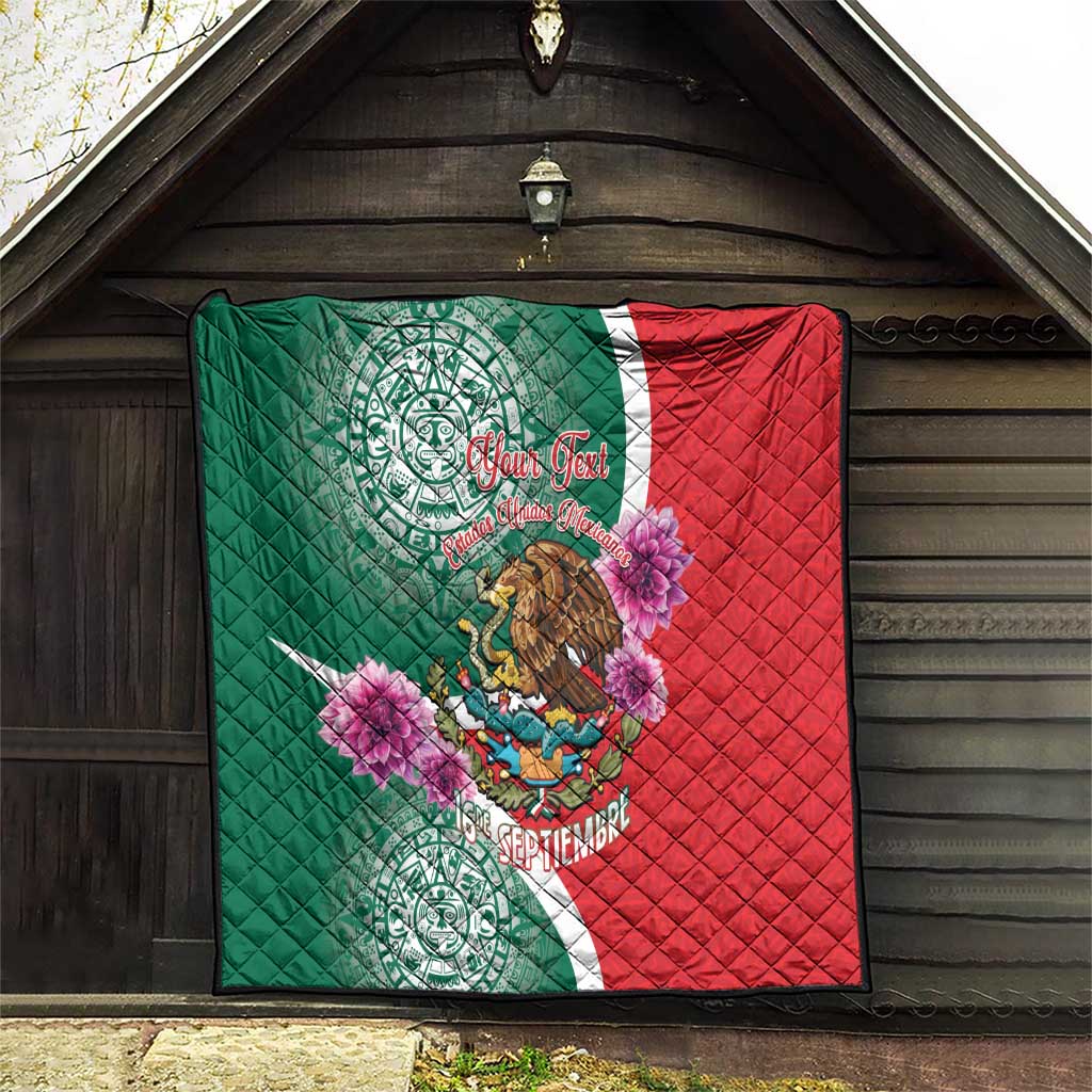 Personalized Mexico Independence Day Quilt 16 De Septiembre Mexican Aztec - Wonder Print Shop
