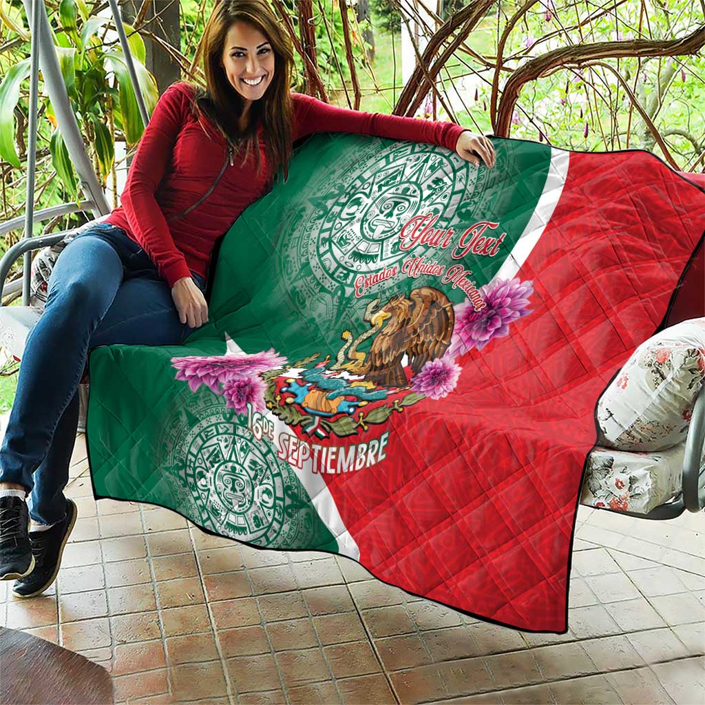 Personalized Mexico Independence Day Quilt 16 De Septiembre Mexican Aztec - Wonder Print Shop