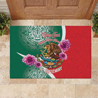 Personalized Mexico Independence Day Rubber Doormat 16 De Septiembre Mexican Aztec - Wonder Print Shop
