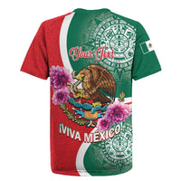 Personalized Mexico Independence Day Rugby Jersey 16 De Septiembre Mexican Aztec - Wonder Print Shop